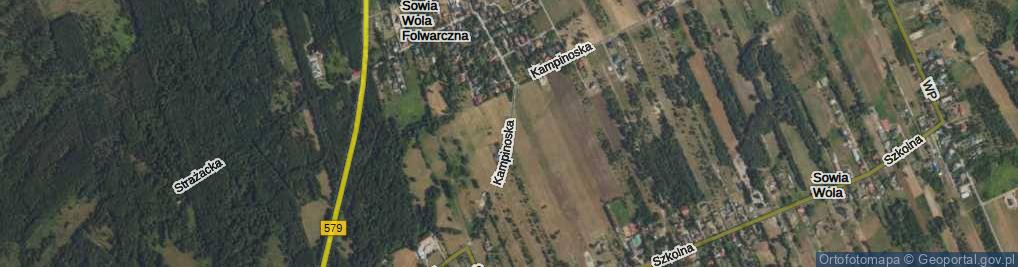 Zdjęcie satelitarne Kampinoska ul.